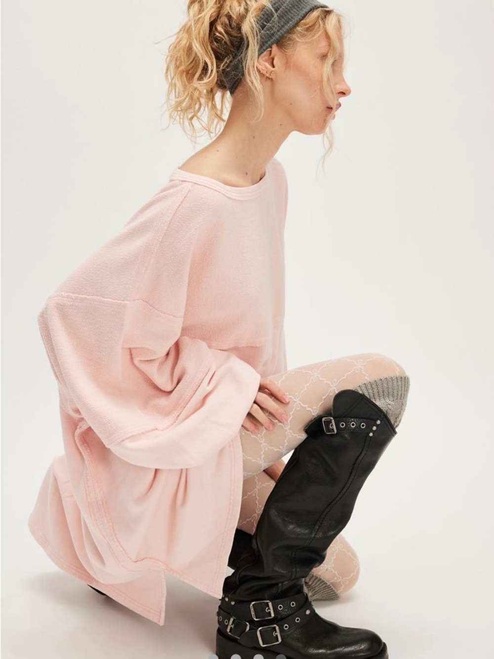 We The Free Coastal Solid - Women's Oversized Tunic SZ- LARGE NWT - Picture 2 of 5